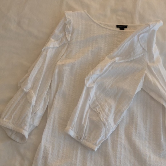 Ann Taylor white blouse - Picture 2 of 4